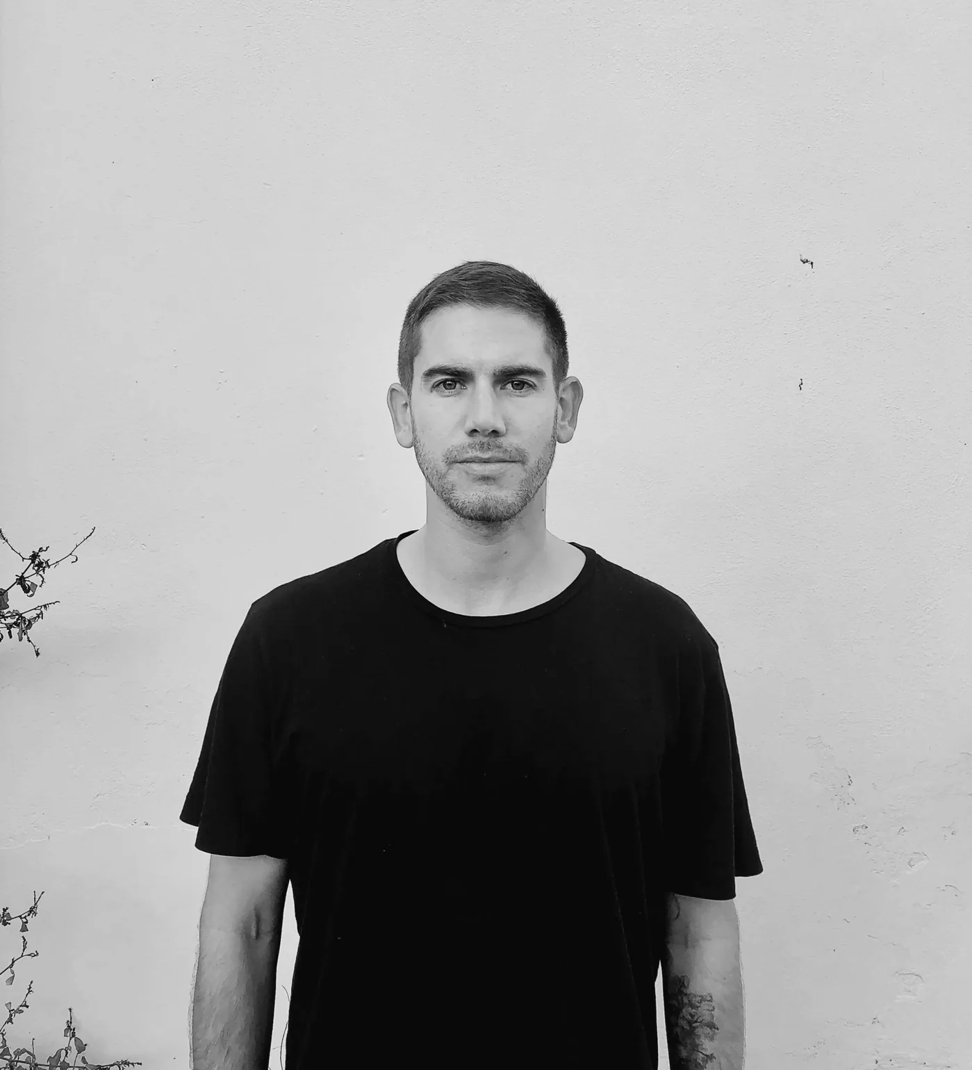 Roberto Salodini, black and white portrait