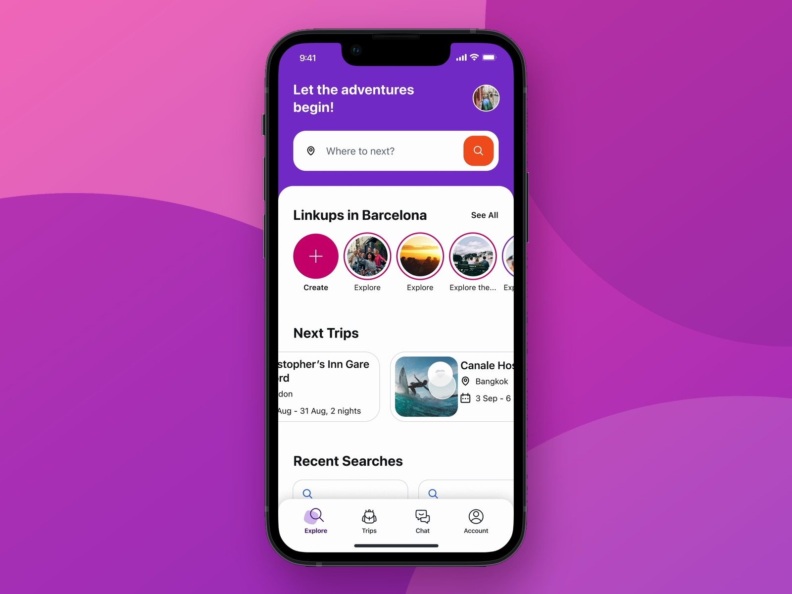 Hostelworld interface